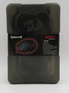 Redragon M908 Impact RGB LED MMO Optical Mouse Wired Gaming 12,400DPI NEW SEALED - Picture 1 of 2