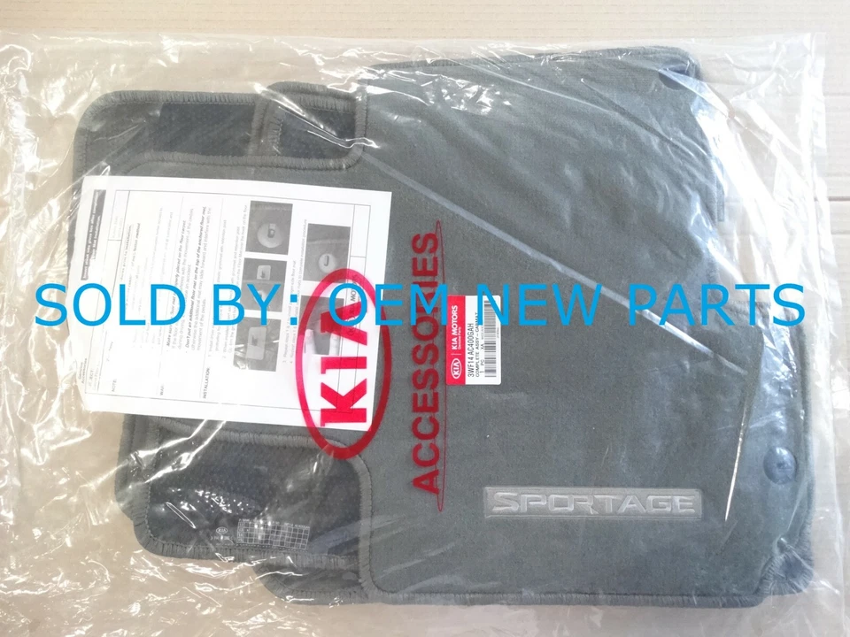 2013-2016 KIA SPORTAGE Carpet Floor Mats Set Front & Rear MOCHA w LOGO - Image 1 of 4