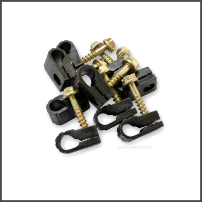 Steren Coaxial Cable Clips, Cable Holder, Wire Clips, Hanging Clips, 100-Pack - Image 1 of 4