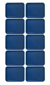 Coperchio di ricambio per 6 tazze Pyrex Cover Rettangolare (6,75" x 8,75") NAVY (Confezione da 10) - Foto 1 di 1