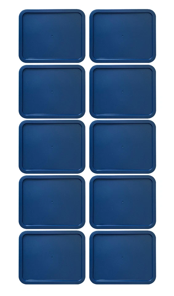 Replacement Lid for 6-CUP Pyrex Cover Rectangle (6.75" x 8.75") NAVY (10-Pack) - Image 1 of 1