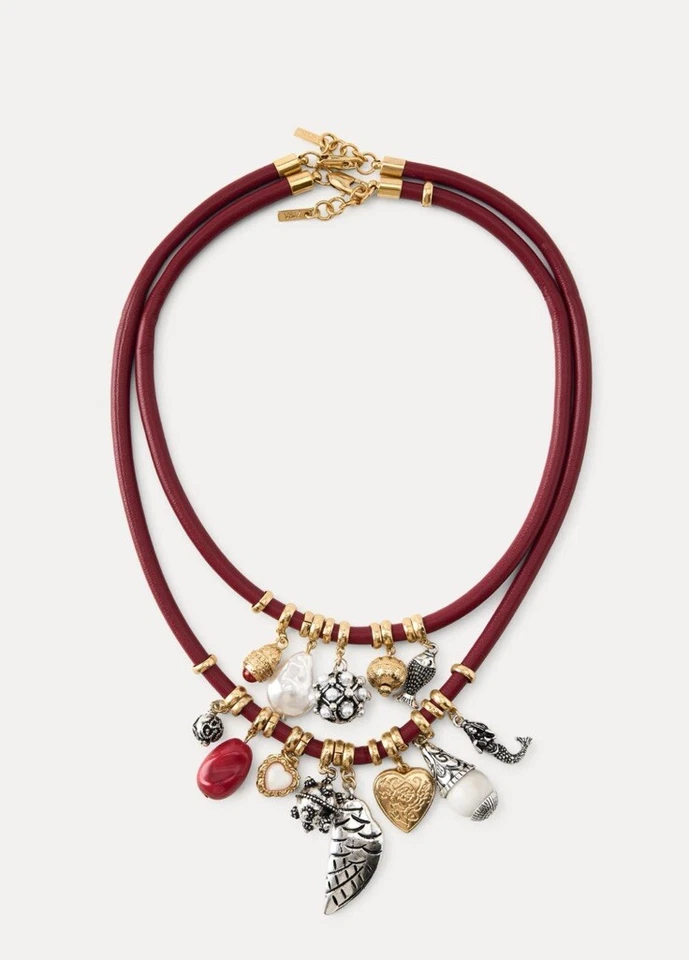 PACK DE 2 COLLARES DE CORDÓN CON DIJES-Zara Foto 1 de 1