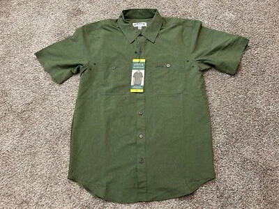 NWT Orvis Shirt Mens Small Green Short Sleeve Woven Tech Shirt Button-Up 1494392 - Image 1 of 4