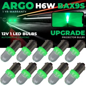 H6w 434 Bax9s 433c T4w Led Hid Parking Side Light Bulbs Xenon Super Green 12v - Picture 1 of 11