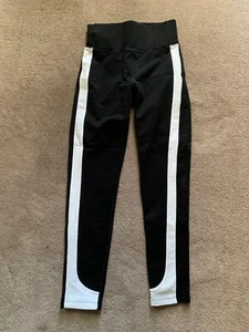 LAUREN LRL Ralph Lauren Damen Trainingshose schwarz Active mit weißen Streifen Gr. XS - Bild 1 von 4