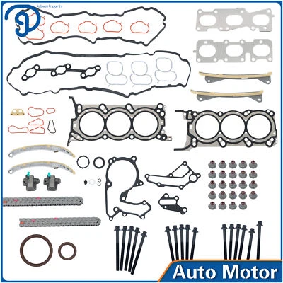 Juego de pernos de junta de cabeza de cadena de distribución para KIA K900/Sedona/Sorento 2015-2020 3,3 L Foto 1 de 4