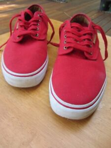 VANS OFF THE WALL PRO, RED CHIMA FERGUSON SKETEBOARDING SHOES....US 11. (AUS 10)