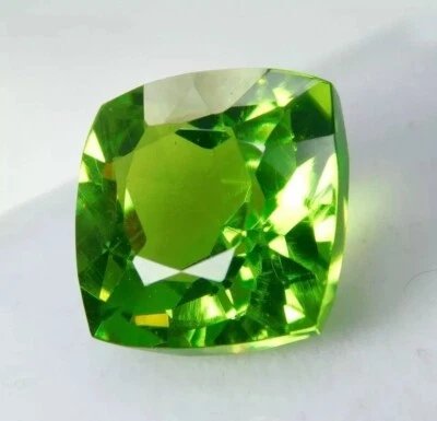 Amazing Peridot Cushion Cut 10-12Ct Loose Natural Green Certified Gemstones - Image 1 of 4
