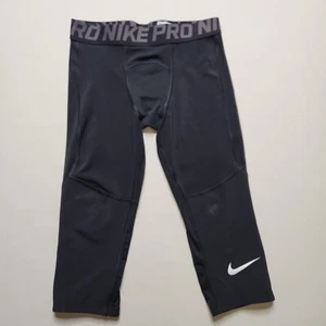 Nike Pro Drif-Fit Compression Base Layer Pants Youth Size Medium Black H5 - Picture 1 of 13
