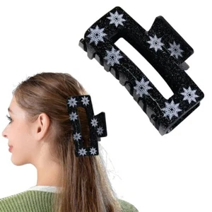Schneeflocke Haarspangen, Krallenspangen für Damen und Mädchen Winter Exquisit Luxuriös - Bild 1 von 5