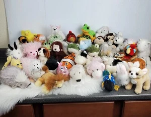 Lot Of 41 Ganz Webkinz Lil Kinz Animals Dog Cat Frog Bird Monkey Cow Fish Plush - Picture 1 of 12