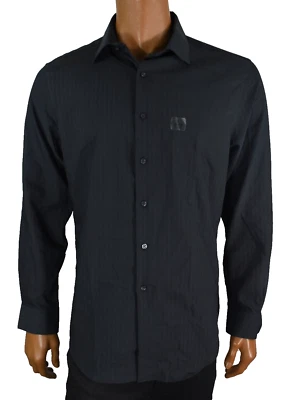 Alfani Men Shirt New 16 -16.5 34/35 Gray Self Stripe Stretch Button Up Slim Fit - Image 1 of 4