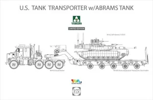 Tractor Takom 1/72 M1070, remolque M1000 y abrazaderas M1A2 SEP TUSK II - Imagen 1 de 1