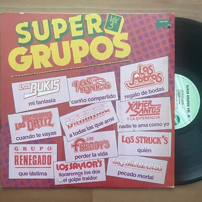 SUPER GRUPOS VOL 3 Various NM VINYL LP 1985 MEXICO Bukis Struck's Yonics  - Imagem 1 de 2