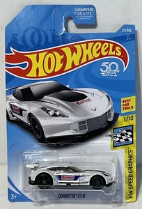 Hot Wheels Summit Corvette C7.R HW 2017 gráficos de velocidad 1/10 coche blanco 27/365 - Imagen 1 de 5