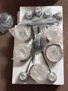 Progress Lighting Merry 5-Light Matte Black Etched Glass Transitional Chandelier - Picture 1 of 2