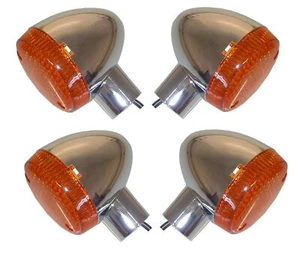 Indicators Set of 4 Front & Rear For Honda GL 1500 C F6C Valkyrie 1997-1999 - Picture 1 of 3