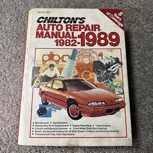 Chilton's Auto Repair Manual 1982-1989 US American Cars Part #7834 - Picture 1 of 7