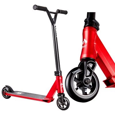 Chilli Pro 3000 Klein Kinder Stunt-Scooter trick tret-Roller kids 4-7j Rot