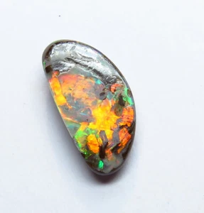 Australian Boulder Opal 1.06ct Free Form Natural Queensland Stone - Imagen 1 de 8