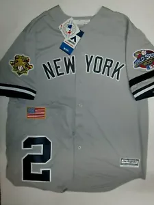 DEREK JET YANKEES HERREN 2001 WELTSERIE TRIKOT MAJESTÄTISCH GRAU - Bild 1 von 3