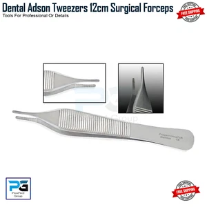 Surgical Forceps Dental Adson Tweezers 12cm Anatomical Preparation Forceps New - Picture 1 of 8