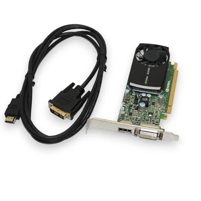 NVIDIA Quadro 400 512MB Video Card for Dell Inspiron Optiplex Tower + HDMI Cable - Image 1 of 4