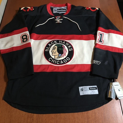 Reebok Marian Hossa Chicago Blackhawks 2009 NHL Hockey Jersey Black Alternate XL Cover