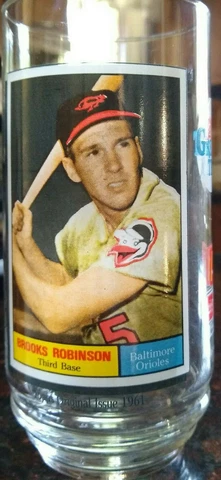 1993 MLB BROOKS ROBINSON  Glass Tumbler McDonald's Coca-Cola Greatest Team Cover