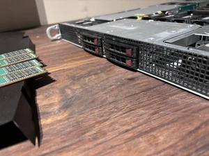 Supermicro CSE-118 4x 2.5" Bay 1U GPU Rack Server X10DRG-H E5-V3/V4 with E5-2697 - Picture 1 of 8