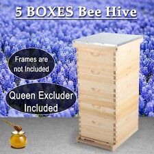 Langstroth Beehive Frames /Bee Hive Frame for Beekeeping w/ Metal Roof