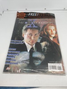 The X-Files Magazine #1 Winter 1996 Deluxe Edition Poster Cards Original Bag Vtg