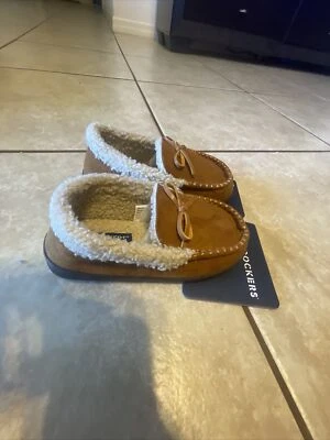 ¡NUEVO CON ETIQUETAS! Zapatillas de gamuza sintética para niños DOCKERS forradas de lana TALLA PEQUEÑA juvenil 11-12 Foto 1 de 4