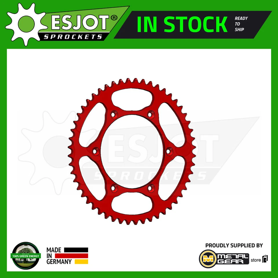 Sprocket Rear 520-52T Ultralight Steel Red for HUSQVARNA WR 125 2010 2011 2012 - Image 1 of 1