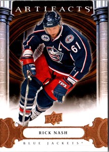 2009 Upper Deck Artifacts Rick Nash #90 Columbus Blue Jackets
