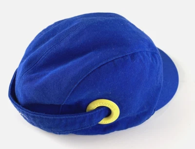 Juicy Couture Y2K 沙滩棒球帽风格帽子棉质蓝色黄色 — 第 1/4 张图片