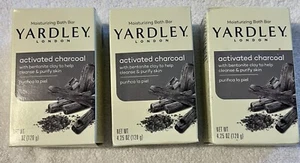 Lote de 3 barras de baño de carbón activado Yardley London de 4,25 onzas - Imagen 1 de 3