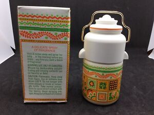 Vtg Avon  “PATCHWORK” Cologne Mist 3 fl oz FULL 1970's NOS Cute Milk Jug Bottle