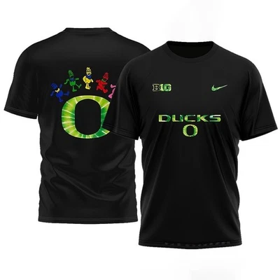Camiseta de doble cara Grateful Dead x Oregon Ducks Grateful Duck logo mascotas Foto 1 de 4