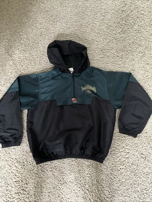 Vintage 80s Surf Style Windbreaker Jacket Size Ft. Lauderdale Green Coat One SZ - Image 1 of 4