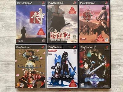 SONY PS2 Way of the Samurai 1 2 & Western & Genji & Cool Girl Tensei from Japan - Image 1 of 4