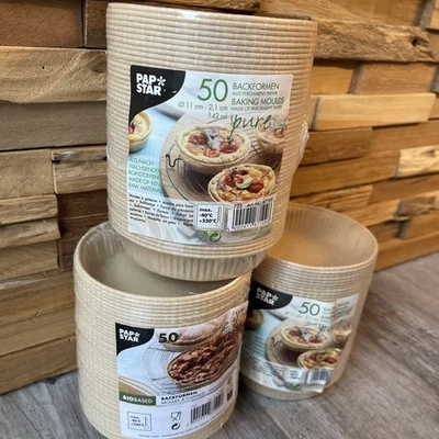 Einweg Backform aus Backpapier rechteckig - ca. 11x2,1 cm 142ml 150 Stück  - Bild 1 von 4