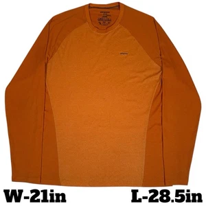 Patagonia Capilene 2 leichtes Langarm Base Layer Shirt orange Größe L - Bild 1 von 7