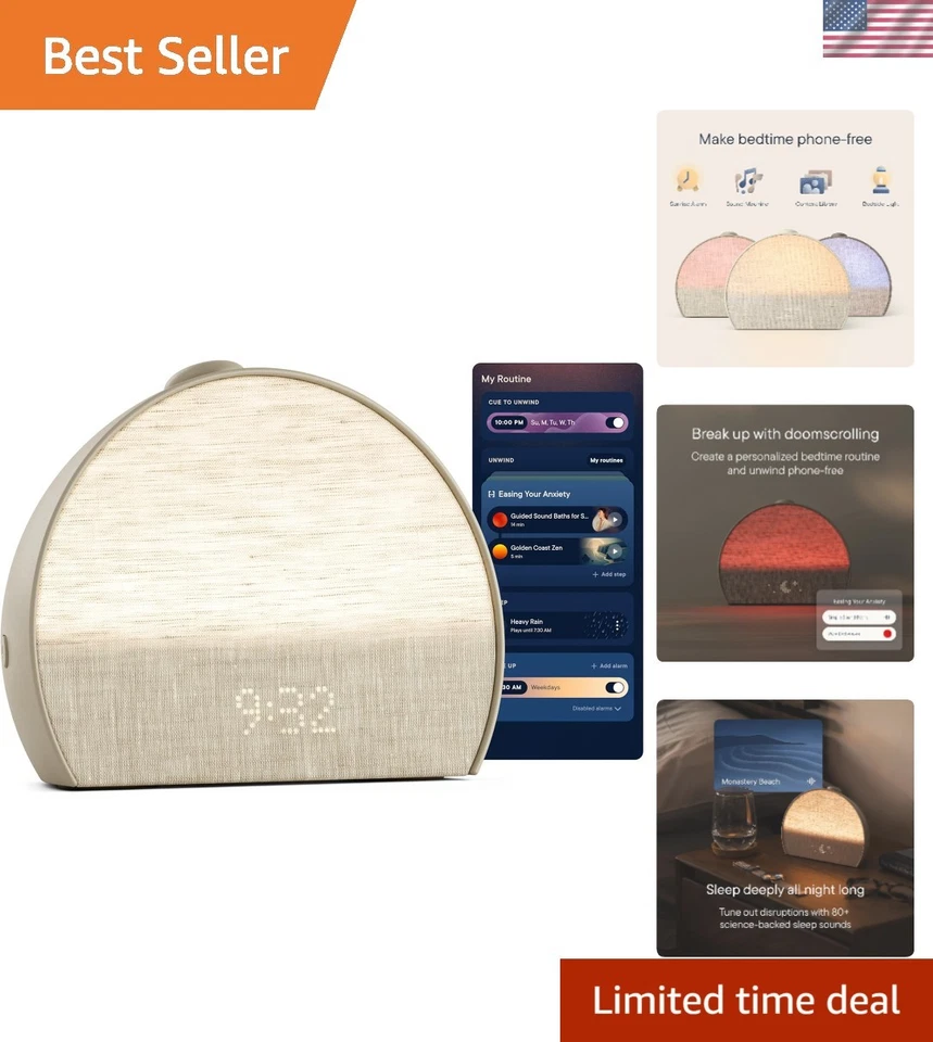 Sunrise Alarm Clock with Auto Dimmable Light - Image 1 of 4