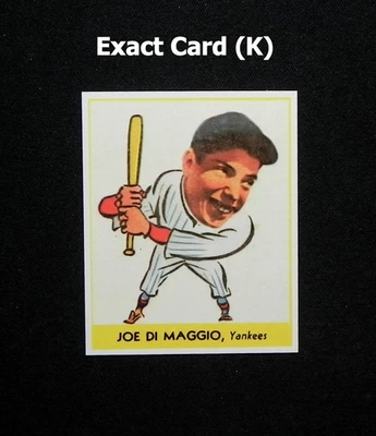 Joe DiMaggio 1938 Goudey Gum Dover Reprint Card #250 _ Exact Card (K) - Image 1 of 2