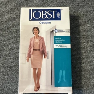Jobst blickdichte natürliche 20-30 mmHg X-Large Knie CT Petite Kompressionsstrümpfe NEU - Bild 1 von 9