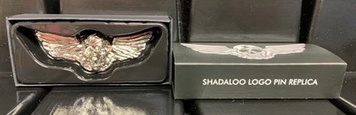 Loot Crate Street Fighter 5 V Shadaloo Logo Pin Replica Silver Tone Color 2.75” - Image 1 of 4