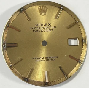 Vintage Rolex Oyster Perpertual Datejust Watch Dial For 36mm Case 1601 1603 1600 - Picture 1 of 11