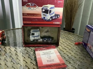 CORGI MODEL 1:50 - BOXED TINNELLY TRANSPORT DAF XF SUPER SPACE CAB - Picture 1 of 3