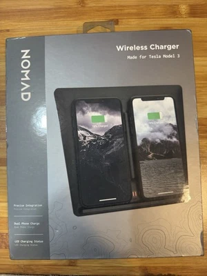 Genuine Tesla Model 3 Wireless Charger Dual Phone Charging Pad Nomad NM30110A00 - Image 1 of 3